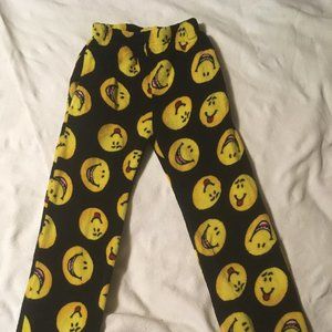 Kids Size 12/14 Emoji Smiley Faces Pajama Pants